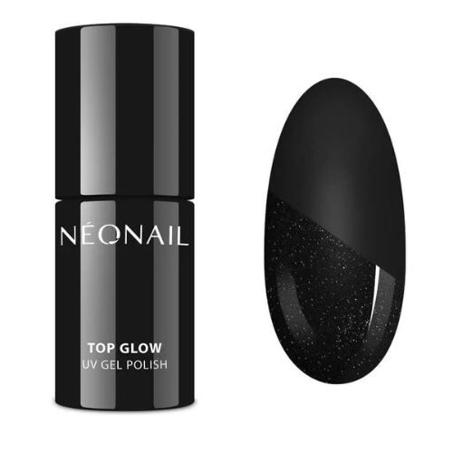 NEONAIL Top Glow Silver Top hybrydowy 7,2 ml