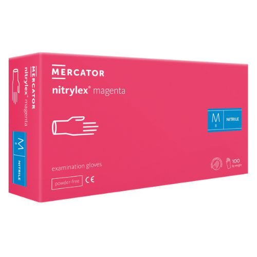 NITRYLEX Magenta Rękawiczki jednorazowe nitrylowe rozm. M 100 szt