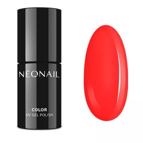 czerwony intensywny lakier hybrydowy neonail Friday Heels