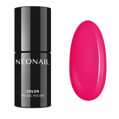 różowy neonowy lakier hybrydowy neonail Keep Pink