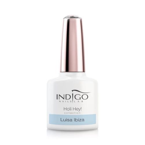 niebieski pastelowy lakier hybrydowy indigo Luisa Ibiza