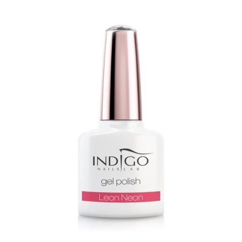 różowy lakier hybrydowy indigo Leon Neon