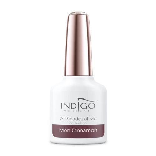 brązowy nude lakier hybrydowy indigo Mon Cinnamon