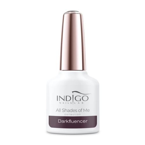 ciemny brązowy lakier hybrydowy indigo Darkfluencer
