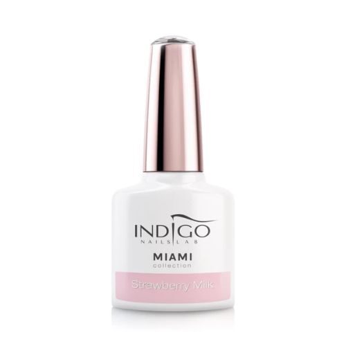 różowy jasny lakier hybrydowy indigo Strawberry Milk