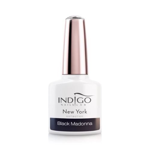 granatowy ciemny lakier hybrydowy indigo Black Madonna
