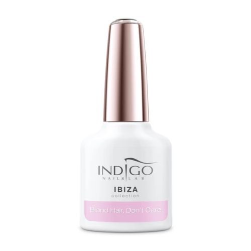 różowy jasny pastelowy lakier hybrydowy indigo Blond Hair, Don't Care
