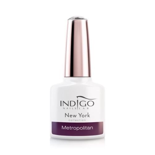 fioletowy ciemny lakier hybrydowy indigo Metropolitan