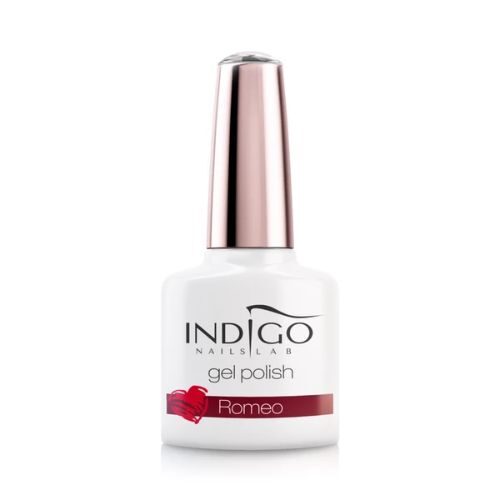 czerwony ciemny lakier hybrydowy indigo Romeo