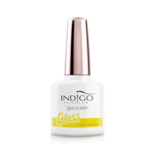 transparentny intensywny żółty lakier hybrydowy indigo Hello Yellow