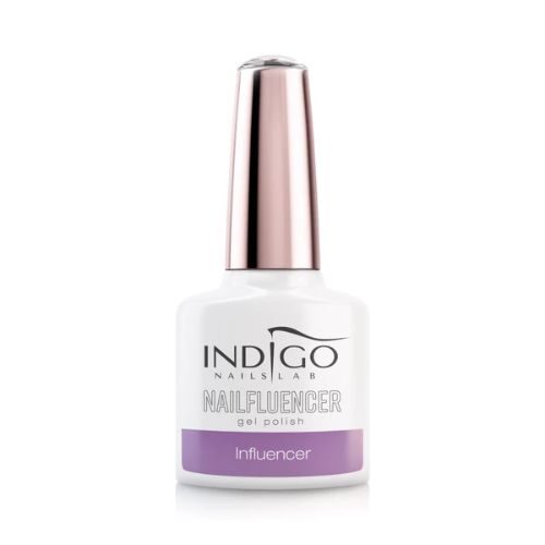fioletowy pastelowy lakier hybrydowy indigo Influencer