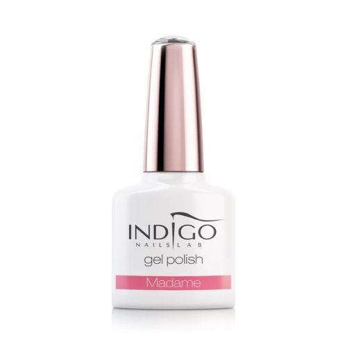 różowy pudrowy lakier hybrydowy indigo Madame 
