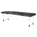 ACTIVESHOP Stół składany do masażu aluminiowy komfort Activ Fizjo 3 segmenty czarny