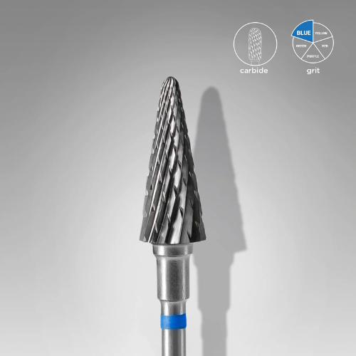 STALEKS EXPERT Frez z węglika spiekanego stożek niebieski średnica 6 mm/część robocza 14 mm