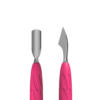 STALEKS UNIQ Kopytko do manicure Gummy z silikonową rękojeścią 10/3 (popychacz wąski zaokrąglony i toporek)