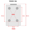 YESON Autoklaw serii E 18L BLACK