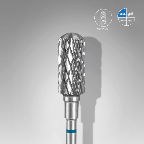 STALEKS EXPERT Frez z węglika spiekanego zaokrąglony walec niebieski średnica 6 mm/część robocza 14 mm