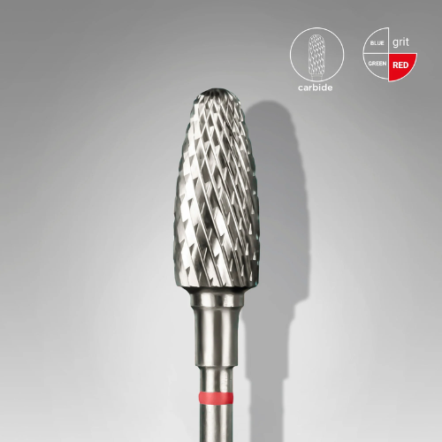 STALEKS EXPERT Frez z węglika spiekanego stożek okrągły niebieski średnica 6 mm/część robocza 14 mm